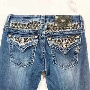 Miss Me Signature Rise Skinny Embellished Jeans 26